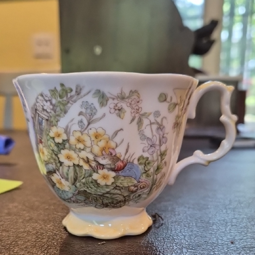 Royal Doulton Spring Teacup with Gold Accents